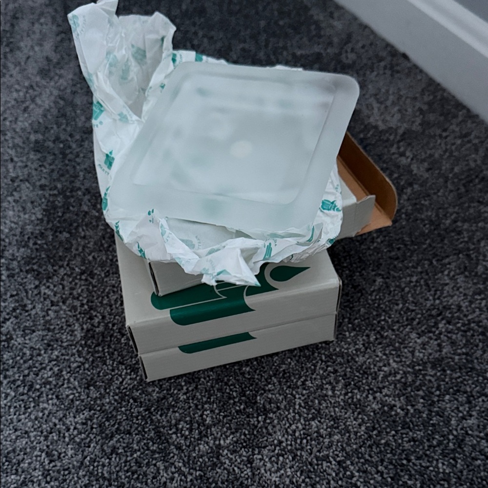 3 PartyLite Frosted Glass Plate